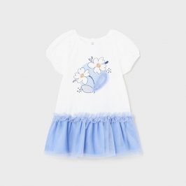 Vestido combinado tul Margaritas  Mayoral