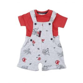 Conjunto Peto Camiseta Algodón Pulpo Babybol