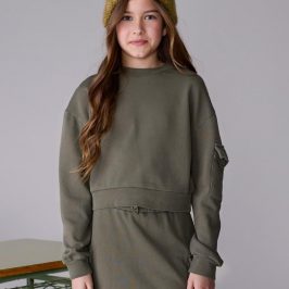 Conjunto falda cargo y sudadera chica MAYORAL