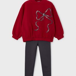 Conjunto legging y sudadera lazo niña MAYORAL