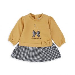 Vestido bebé algodón manga larga  BABYBOL