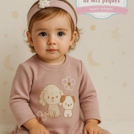 Vestido con diadema Perritos MAYORAL
