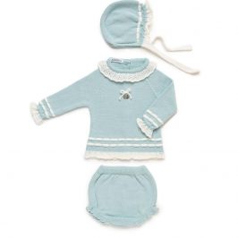 Conjunto Braga 3 Piezas Punto Bebé Unisex  JULIANA