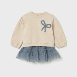 Conjunto falda tul y jersey bebé MAYORAL