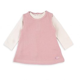 Pichi rosa con camiseta m/larga BABYBOL