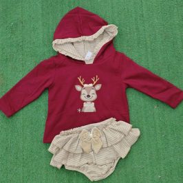 Conjunto sudadera con capucha y braguita Reno