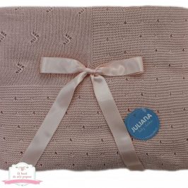 Mantita Bebé Uves Rosa Palo - JULIANA