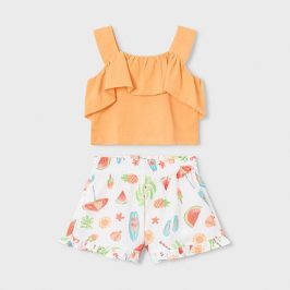 Conjunto short calabaza MAYORAL