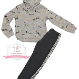 chandal niña algodon letras katuco