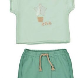 Conjunto algodón 2 piezas verde MAYORAL
