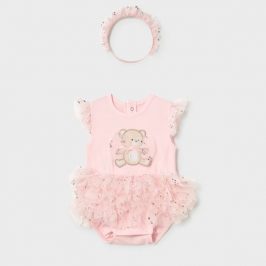Body tutú osito con diadema recién nacida MAYORAL