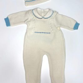 Cjto peto 3 pzs jersey y capota crudo celeste