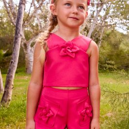 Conjunto Bermuda Crepe Flores MAYORAL