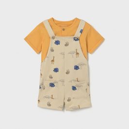 Peto infantil con camiseta Jirafa MAYORAL
