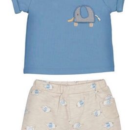 Conjunto algodón Elefantes Azul MAYORAL