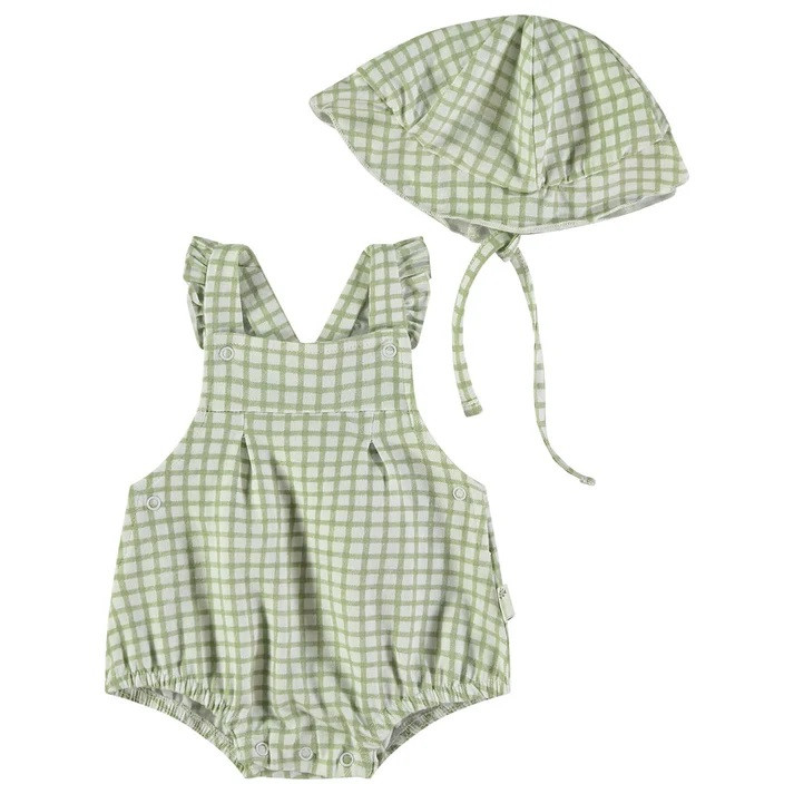 Ranita bebé con gorrito cuadros BABYBOL