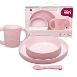 Vajilla Infantil rosa 4 pzas intertbaby