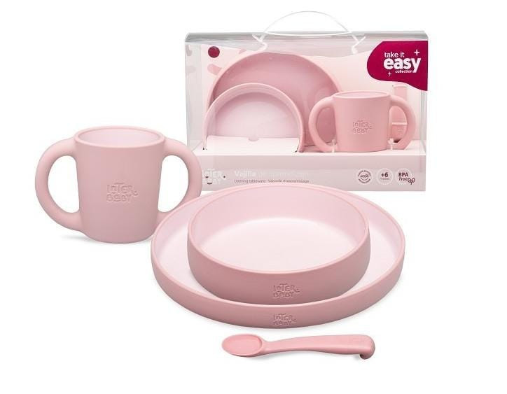 Vajilla Infantil rosa 4 pzas intertbaby