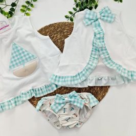 conjunto baño barco velero vichy