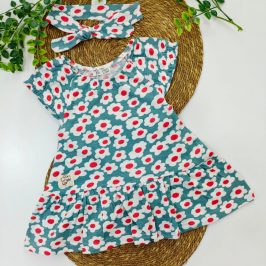 Vestido + Cinta Flores  BABYBOL