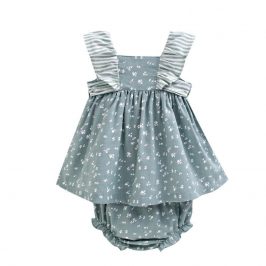 Jesusito con Braguita flores Verde lazada