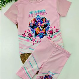 conjunto licra pantalon ciclista k pop rosa